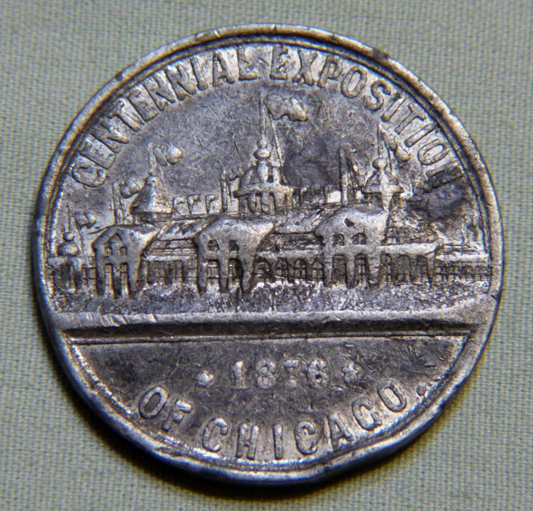 Rare 1876 U.S. Centennial Exposition Gunther's Candy Good Luck Token - Lot 1596
