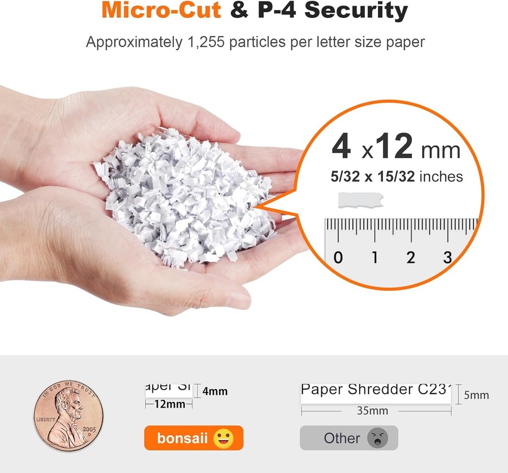 Bonsaii Auto Feed Micro Cut Shredder C231-D