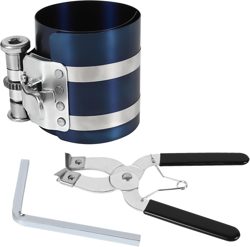 Car Engine Piston Ring Installer Removal Kit, Compressor with...