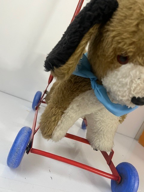 Vintage Push Along Dog