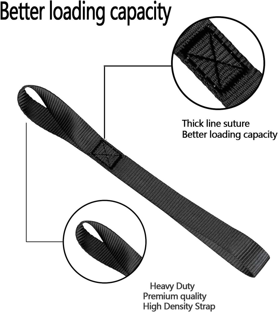 Soft Loop Tie Down Straps - Loops for Securing ATV, UTV, Motorcycles, Scooter