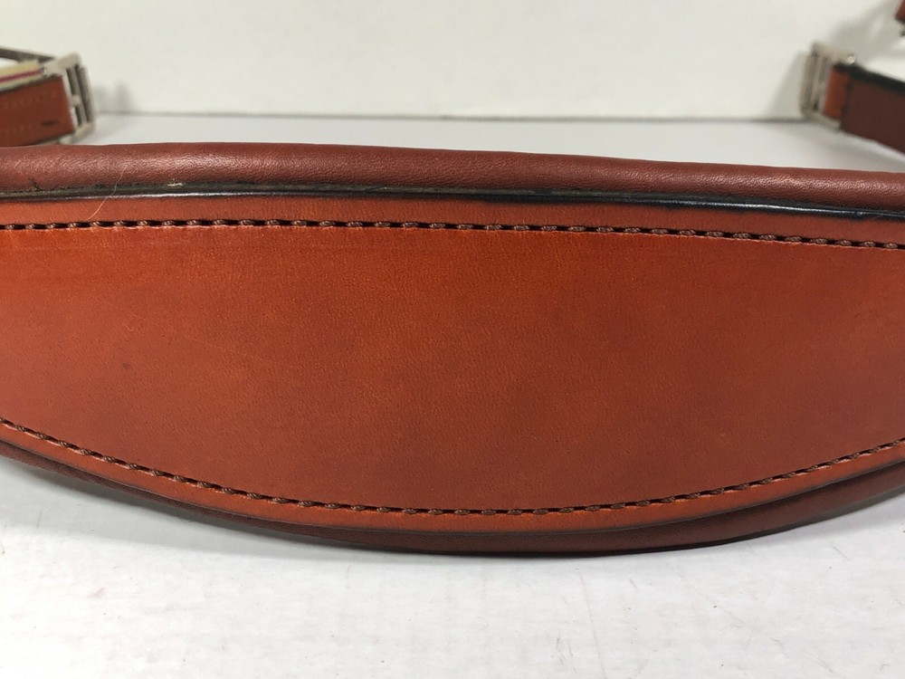 46 inch - Perri's Split End Girth - Oakbark - Triple Elastic - Roller Buckles
