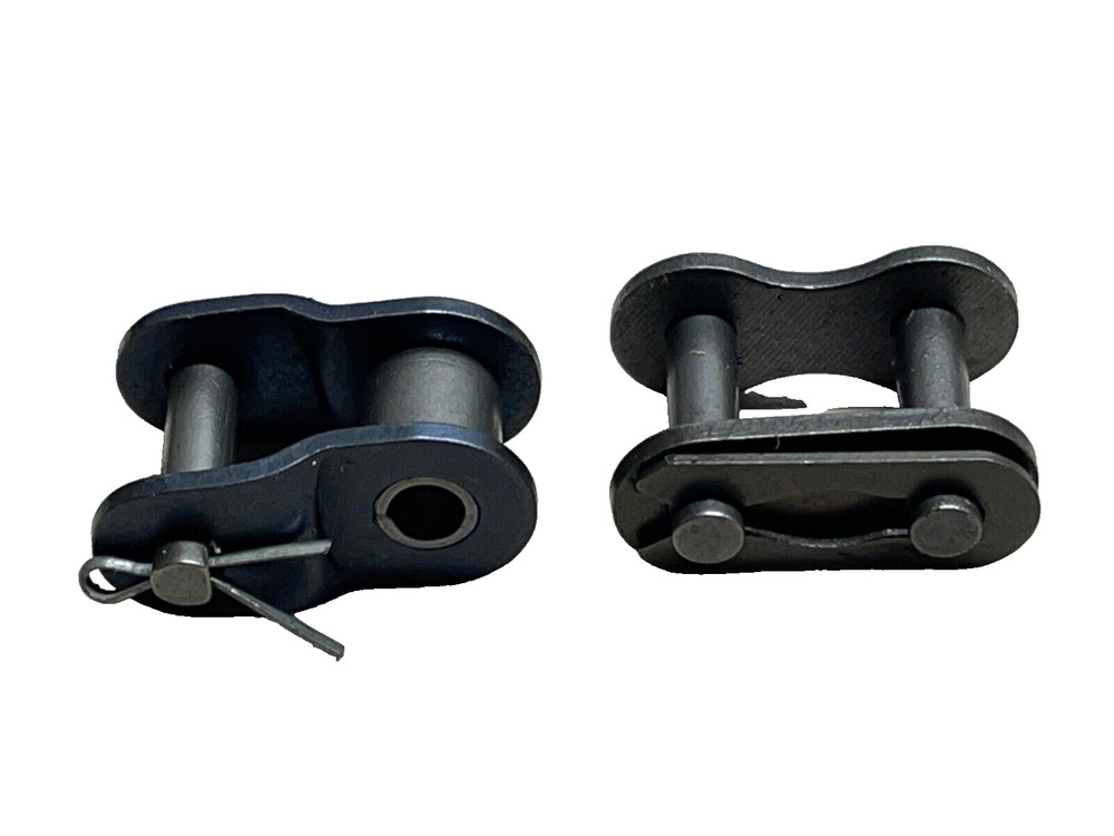 (10) #40 Roller Chain Connecting Links ( 9 full 1 half)