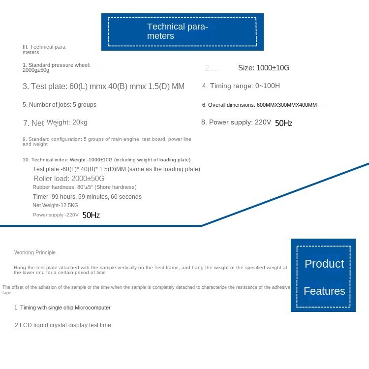 Adhesive Tape Retention Testing Machine Adhesive Label Hanging Adhesion Test