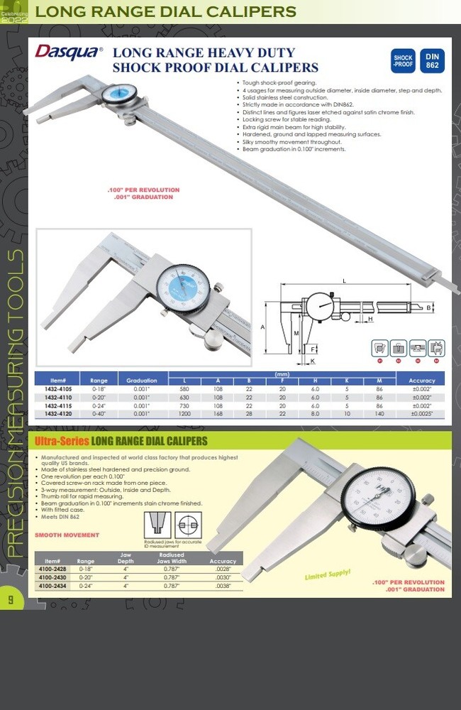 6" PRO-QUALITY DIAL CALIPER (4100-0020)
