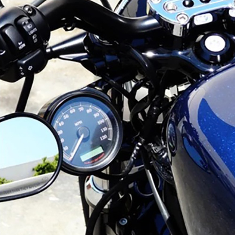 Speedometer Bracket Relocation Side Mount for Harley Sportster Dyna Chrome