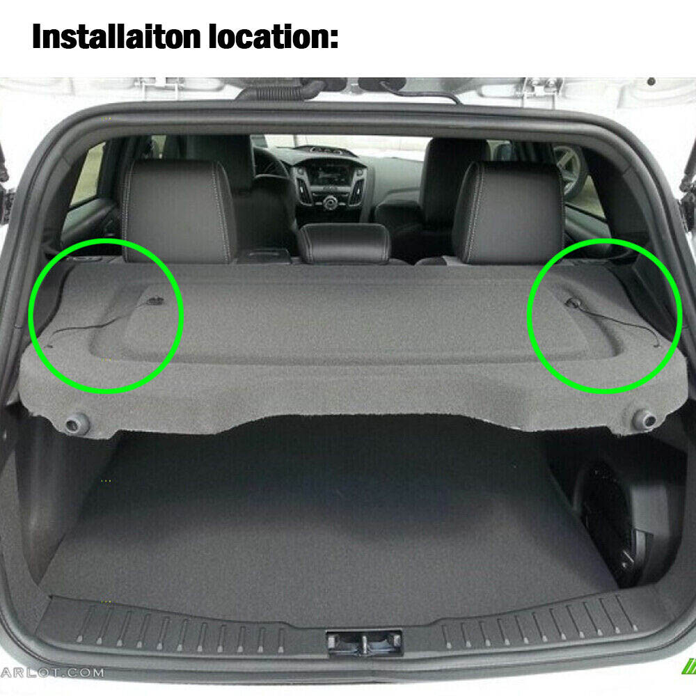 2Pcs 28cm Rear Trunk Tonneau Hatch Cover String For 2012-17 Ford Focus Hatchback
