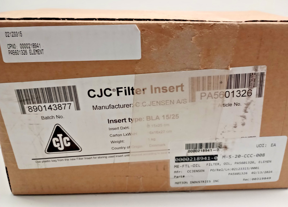 CJC PA5601326 Filter Element Insert BLA 15/25