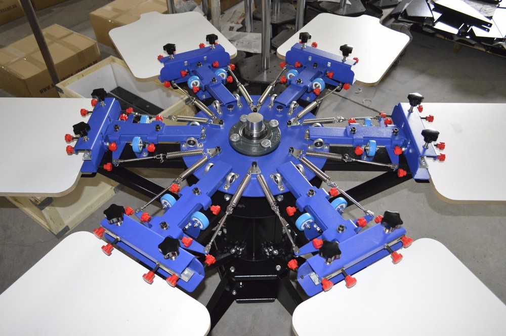 Micro-registration 6 Color Silk Screen Printing Machine Press Equipment Printer