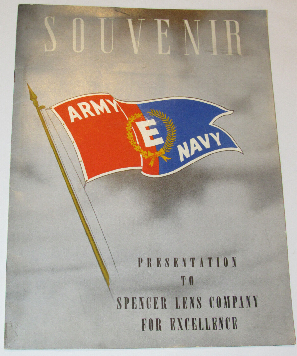 VTG 1943 WWII SPENCER LENS/AO SOUVENIR WAR EFFORT PROGRAM! PICTURES! BUFFALO, NY