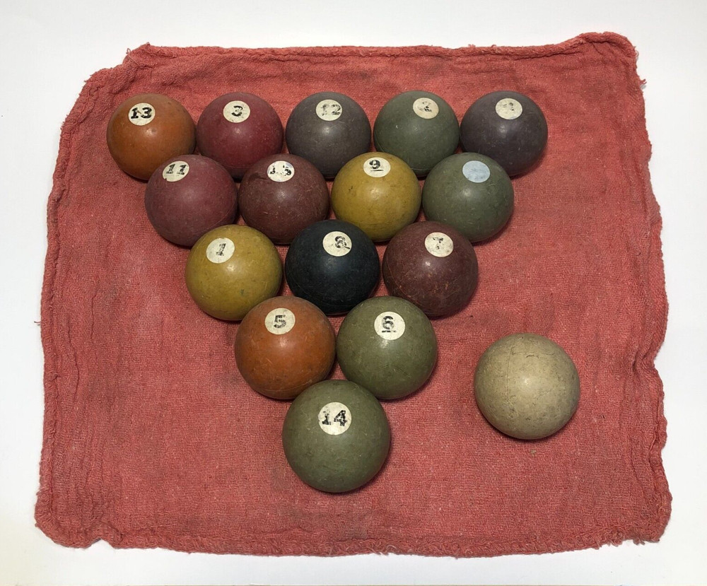 Early 1900’s Bakelite Pool Billiards Ball Set