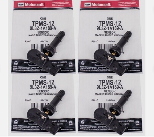 4PCS Genuine Motorcraft TIRE PRESSURE MONITORING SENSOR OEM TPMS-12 9L3Z-1A189-A