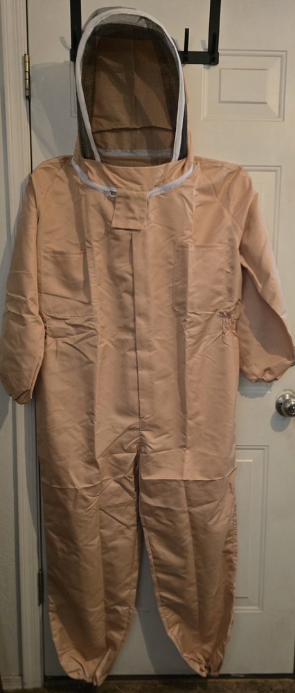 New Ventilated Beekeeping Suit 3 Layer Beesuit Size Large