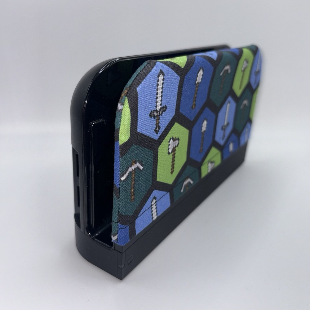 Nintendo Switch 2 Dock Cover Screen Protector Decor Sleeve Minecraft Tools Hexis