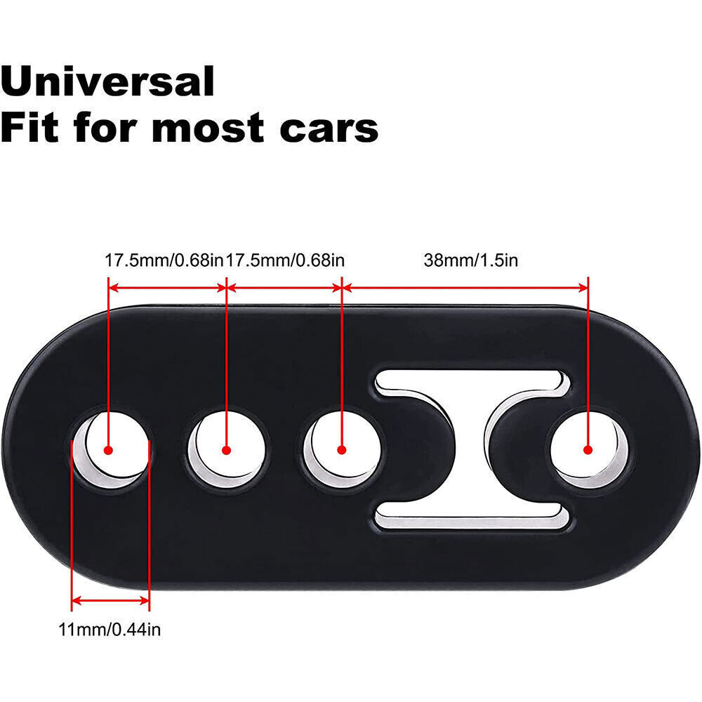 Universal 4Pcs Exhaust Hanger Rubber Adjustable Insulator Bushing Mount 4 Holes