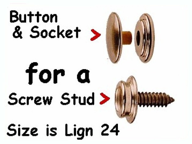 Snap Fasteners, Buttons & Sockets 40 for Lign 24 canvas Snaps with TOOLS