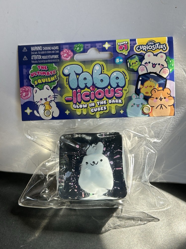 Squishy Taba-licious Glow In The Dark Cube Bunny Squishy