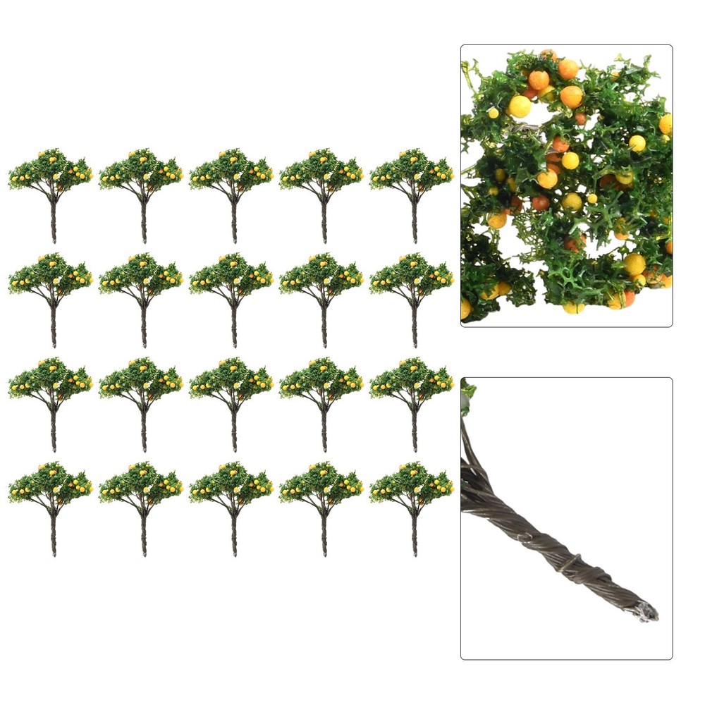 DIY Model Trees O Scale 20 Pcs Architecture Tree Orange Fruit Tree Model Replace