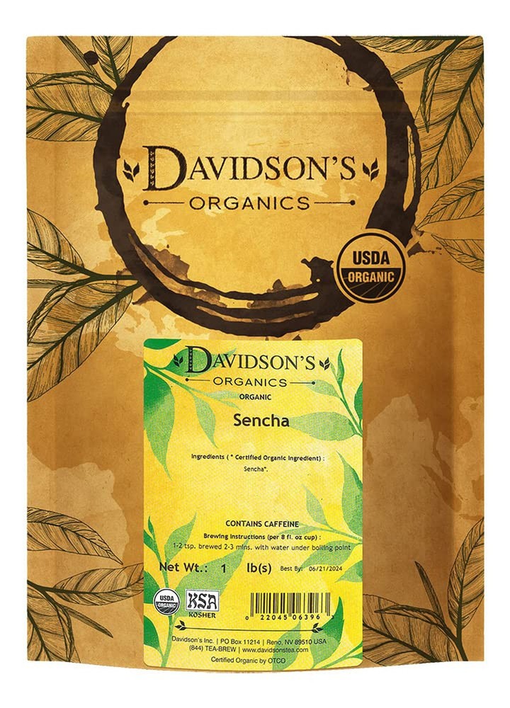 Davidson's Tea Bulk, Sencha, 16-Ounce Bag