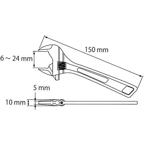 150mm Light Weight Adjustable Wrench