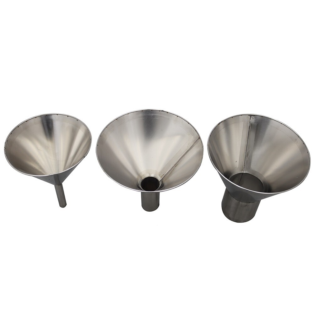 Stainless 4cm Feeding Hopper with Support Stand Lifting platform Height Adjust