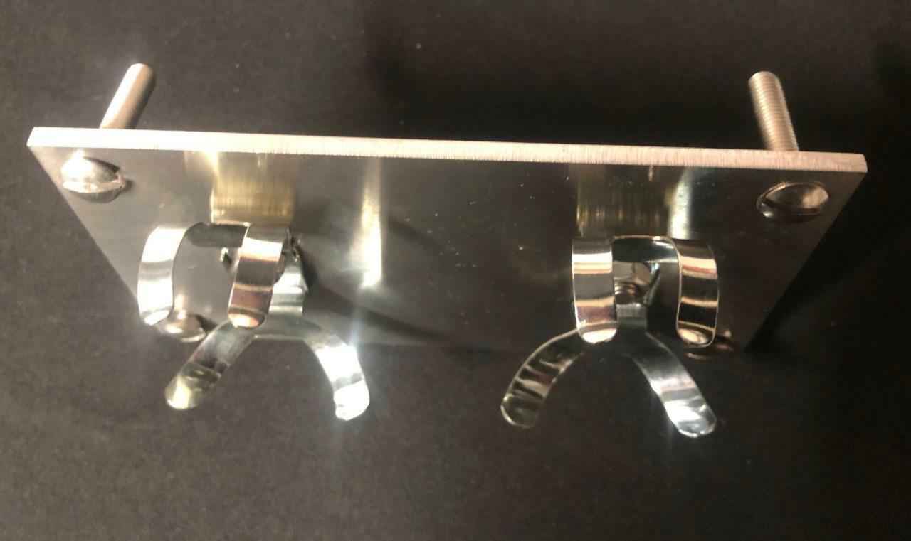 RALLY STOPWATCH CLIPS PERIOD HISTORIC CAR DASHBOARD DOUBLE TIMER MOUNTING PANEL