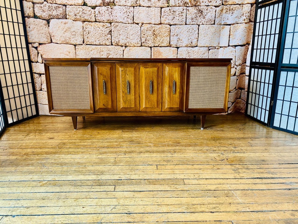 Mid Century Stereo Record Console by Philco