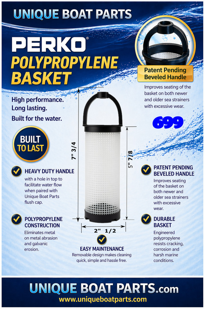 Perko 699 Polypropylene Sea Strainer Basket