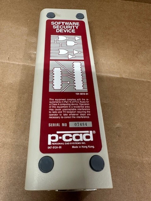 P-CAD 104-0019-01 Software Security Device 9vdc