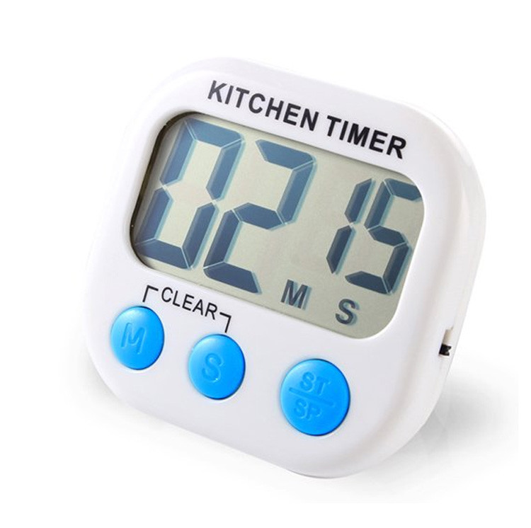 2 Pack Digital Kitchen Timer Magnetic LCD Count Down, Time Loud Alarm - T2