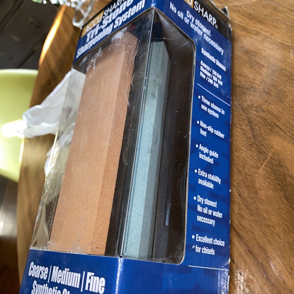 AccuSharp Rotating 3-Stone Diamond Ceramic Knife Sharpening System 064C