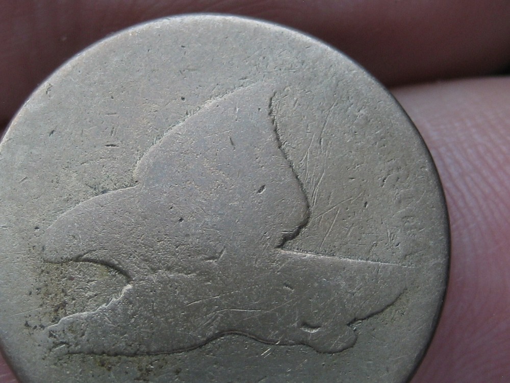 1858 Flying Eagle Penny One Cent- Small Letters, Lowball, PO1 Candidate?