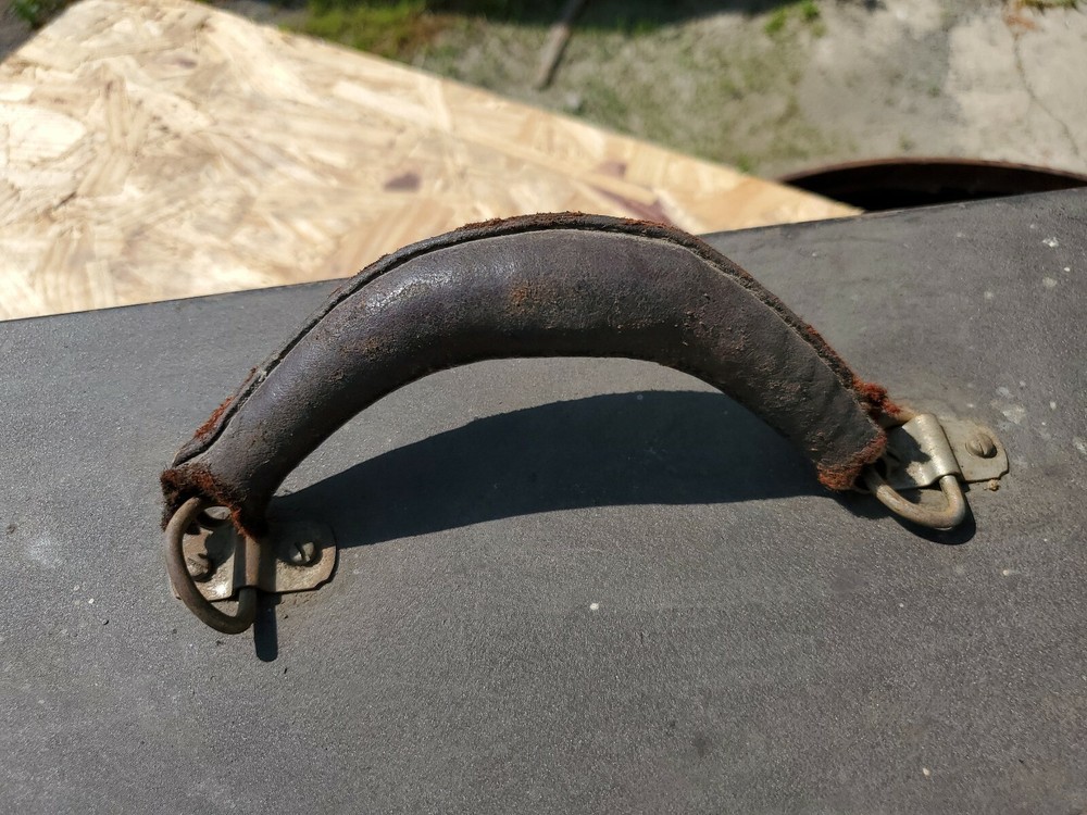 Vintage Leather Handle Toolbox