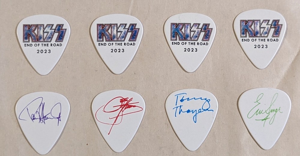 KISS 2023 End of the Road Tour LOGO Guitar Picks