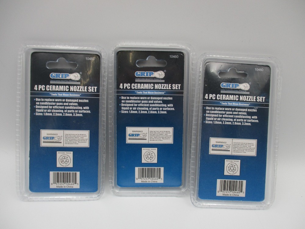 (3) Grip 4pc Ceramic Nozzle Set #10460