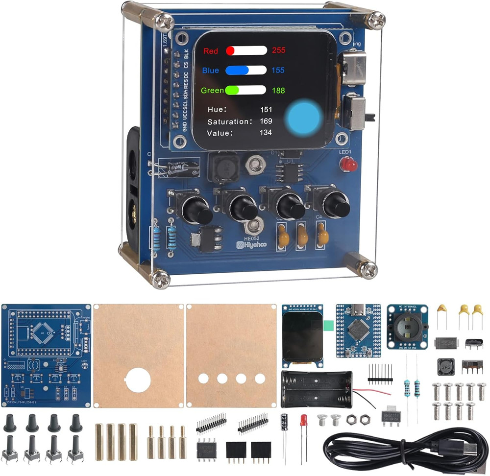 DIY Color Recognition Soldering Kit with TCS34725 Sensor, STEM Electronics Proje