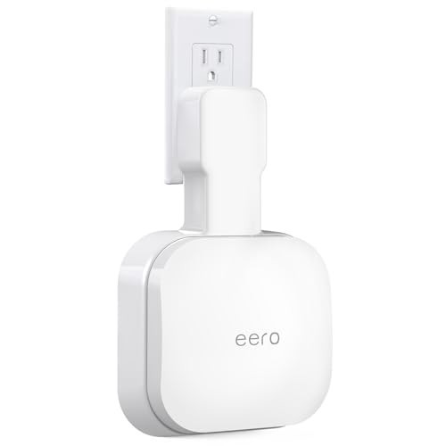 Wall Mount Holder for eero Pro 6e/Pro 6 - Space-Saving Outlet Bracket, No Messy