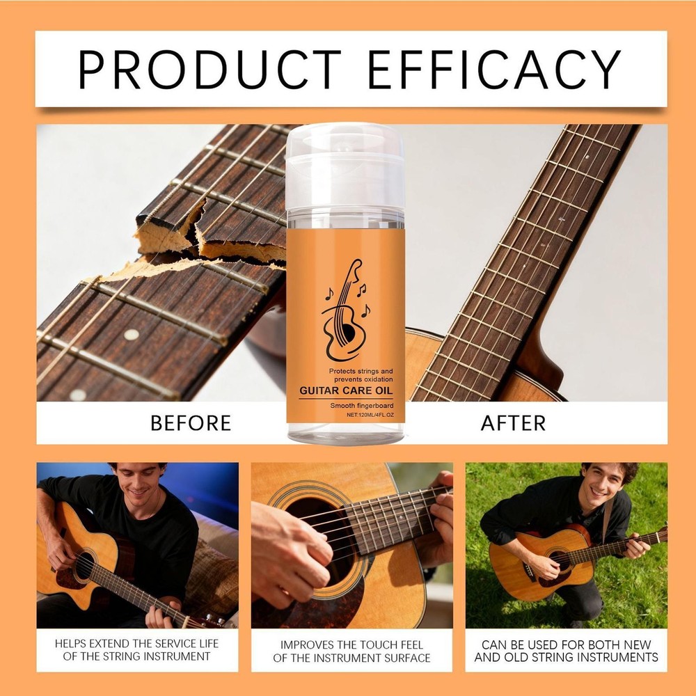 Guitar String Lubricant | 120ML Protective Care Liquid | Guitar Polish