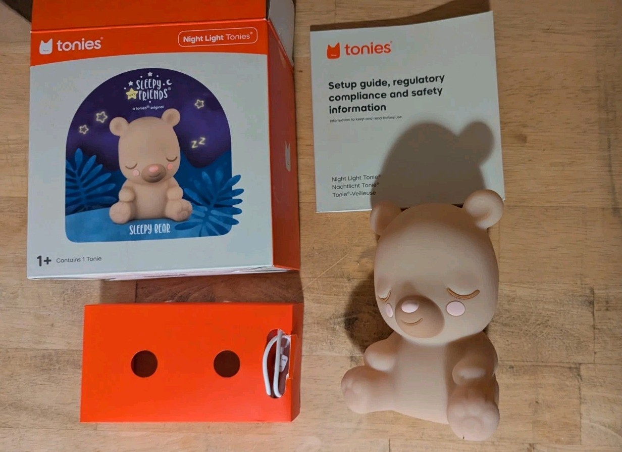 REPAIRED - Tonies Sleepy Friends Sleepy Bear Night Light - Tested And Working
