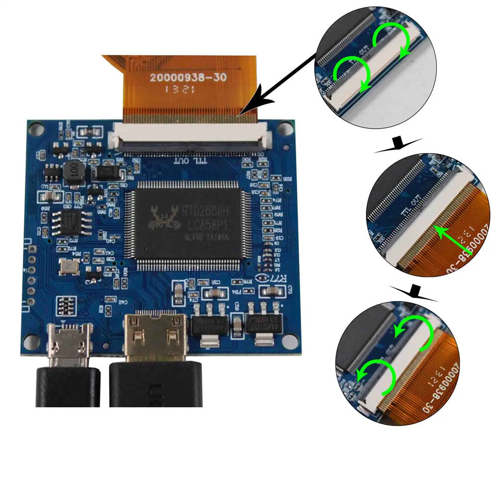8" AT080TN64 800X480 LCD Screen and mini HD Controller Board
