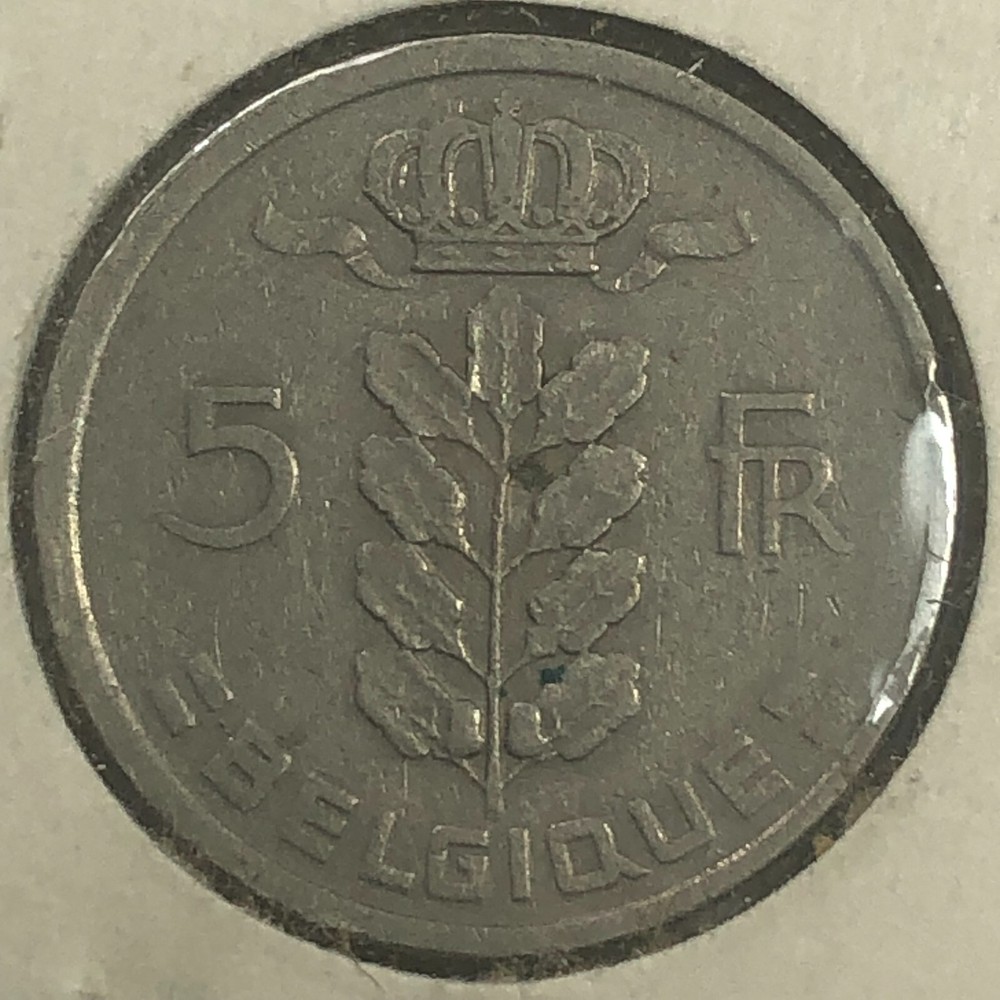 1950 Belgium 5 Francs Foreign Coin #2193