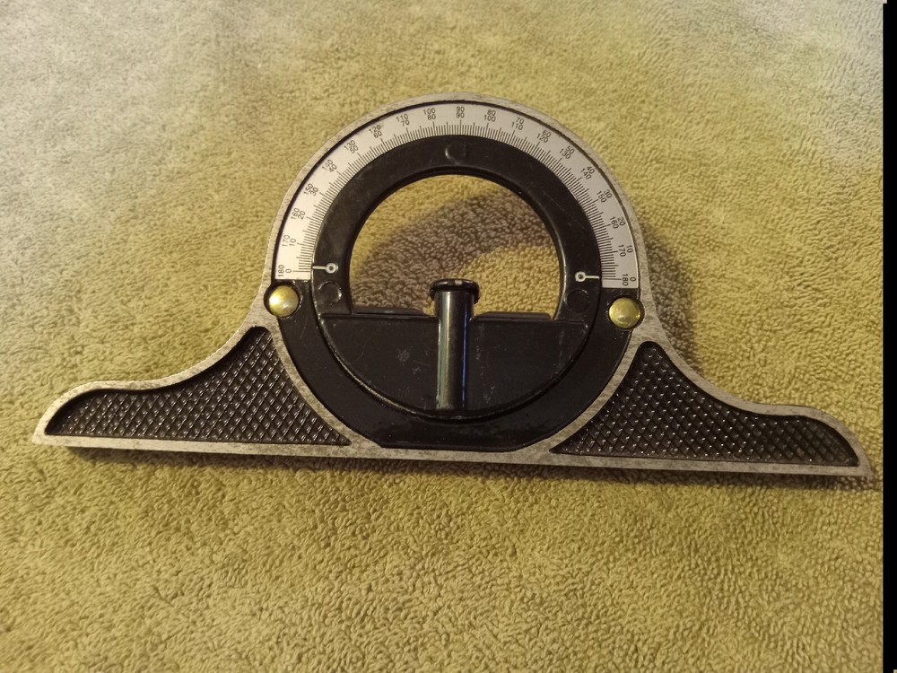 Unbranded Bevel Protractor 0-180 Degrees Bubble Level