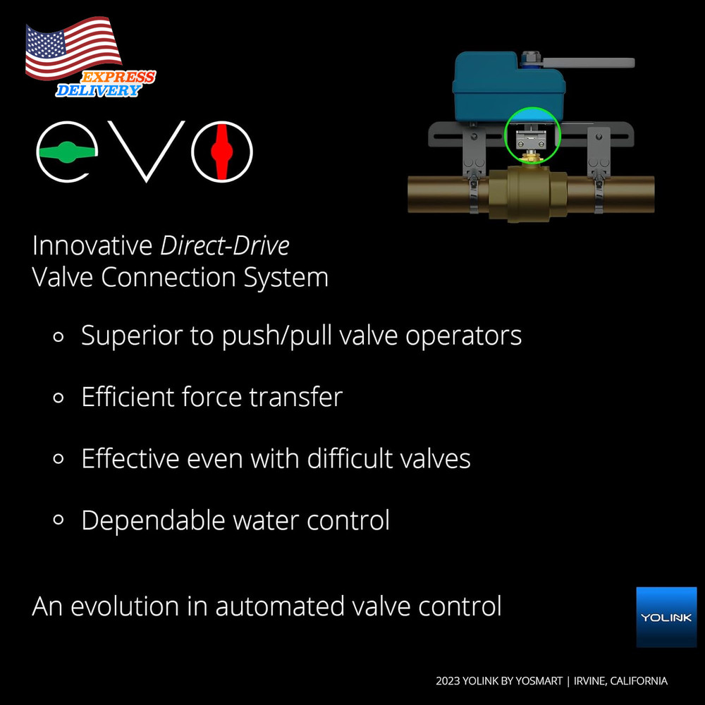 DIY Automatic Water Leak Detection & Shut-Off Starter Kit EVO Valve Operator NEW