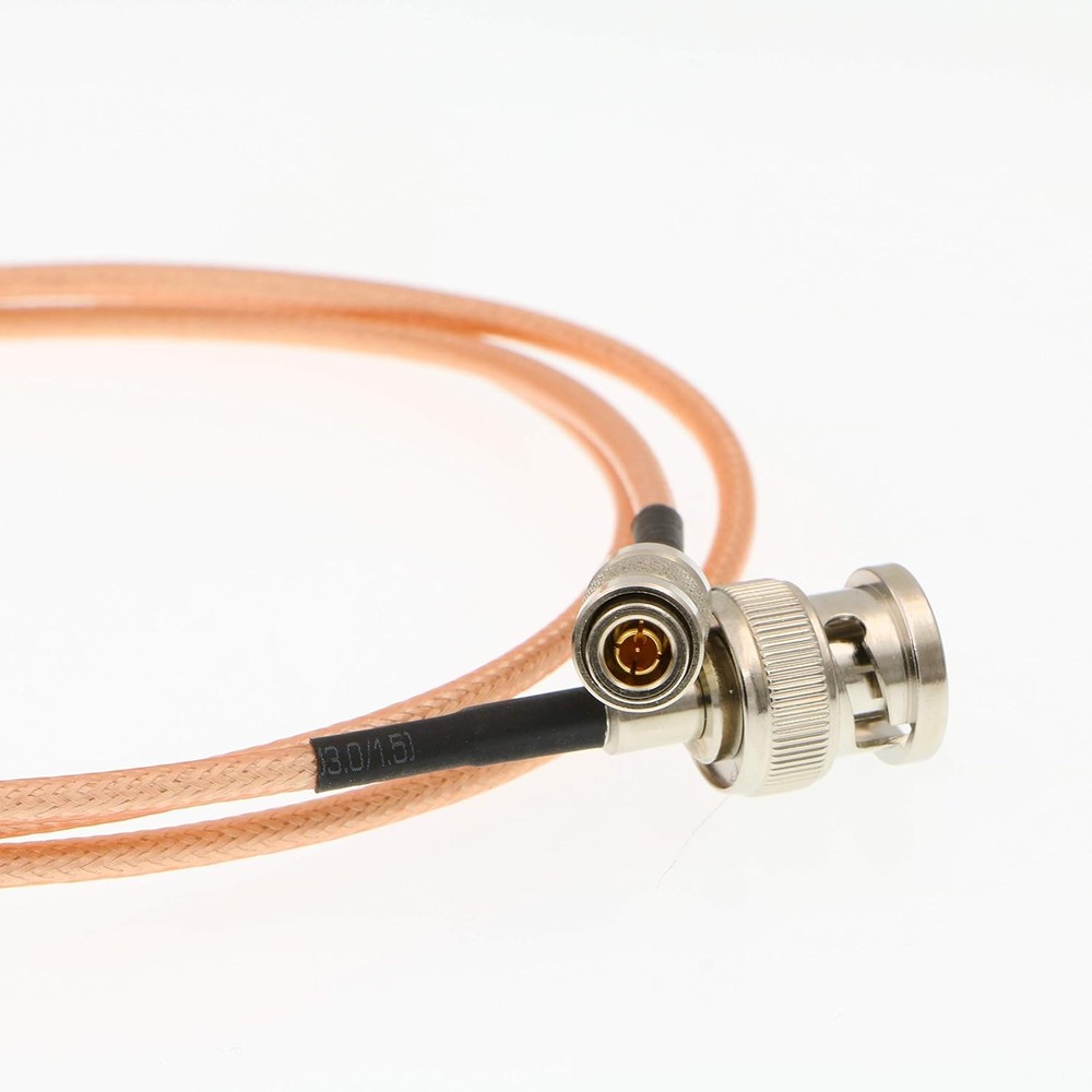 1m Coaxial Cable BNC Mini BNC DIN 1.0/2.3 for Blackmagic HyperDeck Shuttle Braid