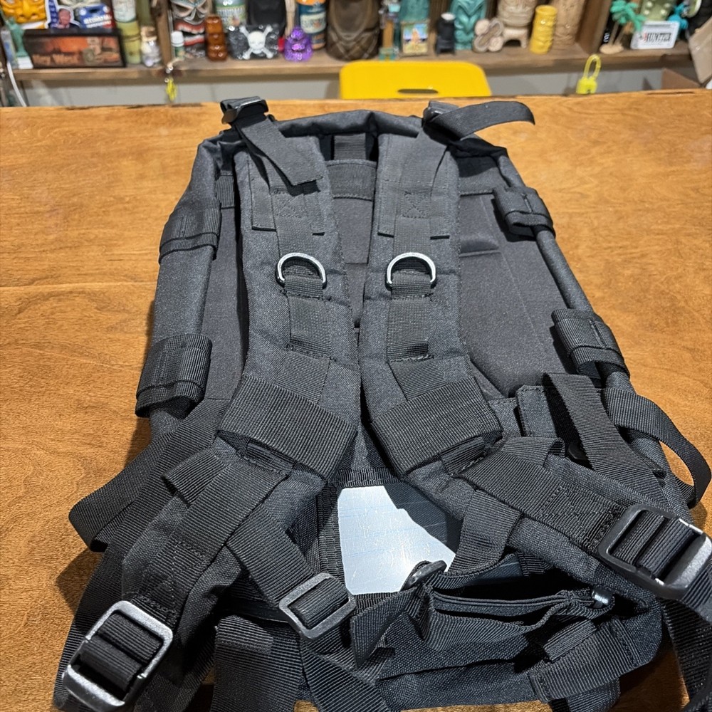 Full Forge Gear Hurricane Backpack Black MOLLE Exterior Padded Straps Durable