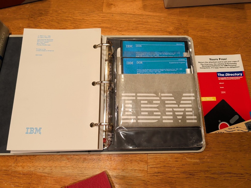 IBM Disk Operating System DOS Version 3.20 5.25" Software & References Untested