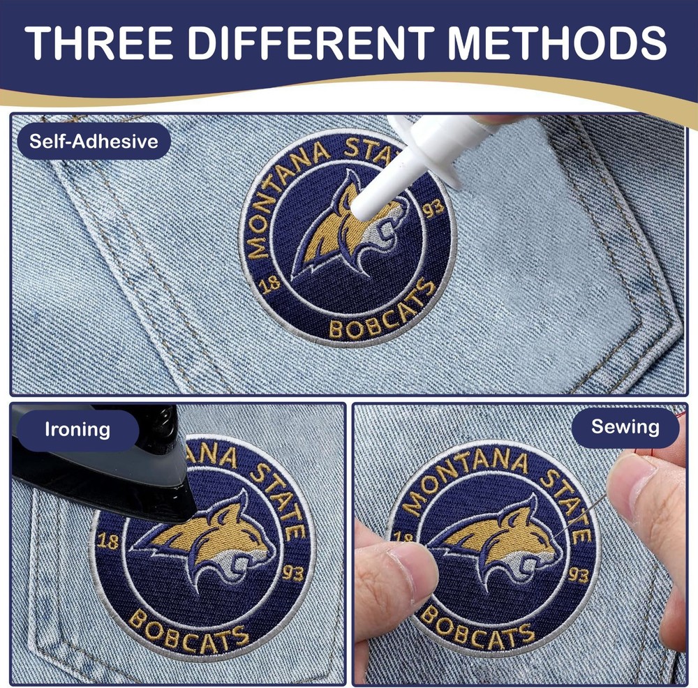 Montana State Bobcats NCAA Team Logo Iron On Patch-Sew Patch-Embroidered Patch