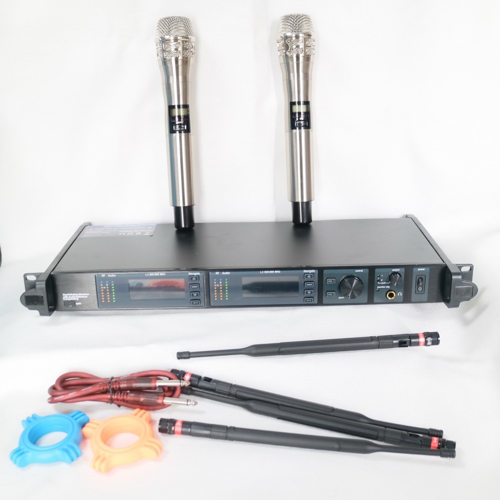 AD4D KSM8 Metal Silver Handheld Wireless Microphone System High Quality