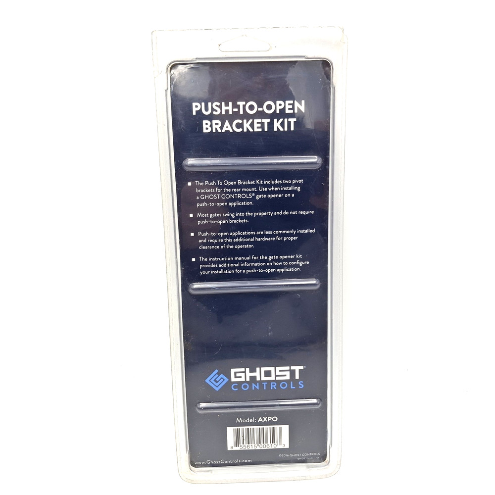 GHOST CONTROLS AXPO Push-To-Open Bracket Kit for Automatic Gate Opener Systems