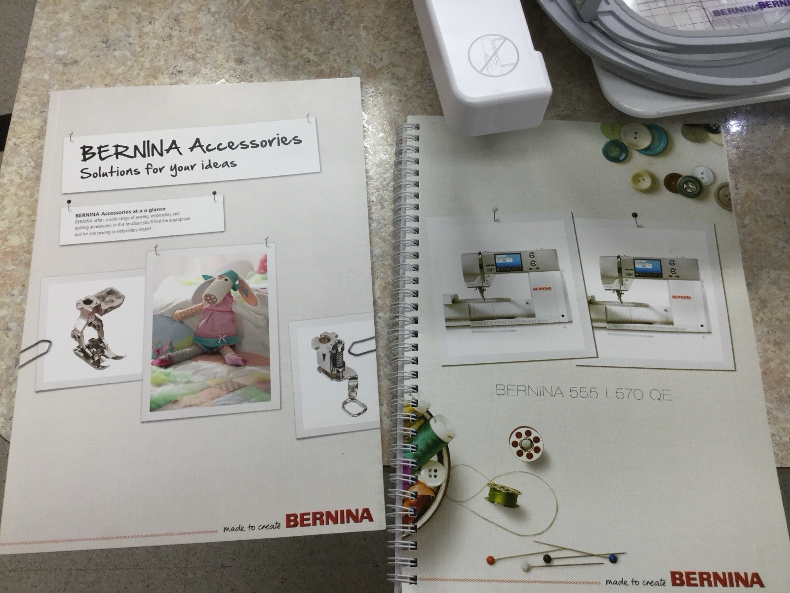 Bernina 570 QE (1st Gen Model) Sewing, Quilting, Embroidery Machine with BSR